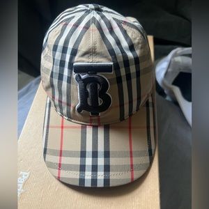 Burberry TB Monogram Vintage Check Baseball Cap